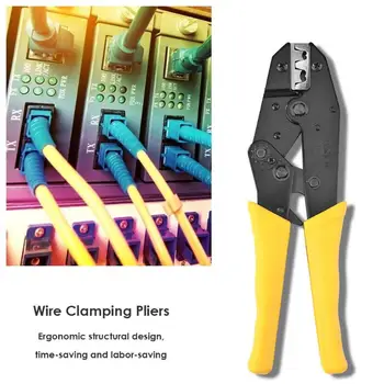 

Cable Crimping Tool DuPont Terminal Connector Ratchet Wire Crimper Pliers