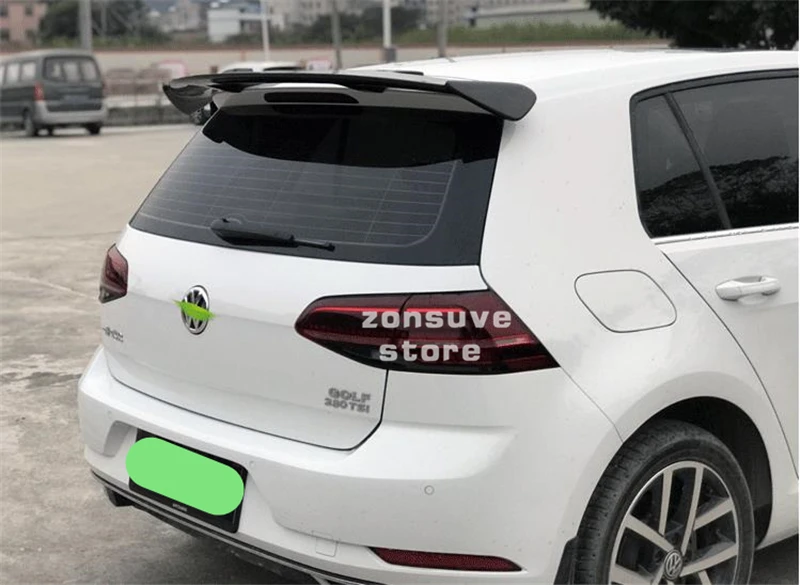 Подходит для Volkswagen Golf 7/7. 5 спойлер 2013 14 15 16 17 18 19 лет глянцевое углеродное волокно/FRP заднее крыло на крыше спортивные аксессуары