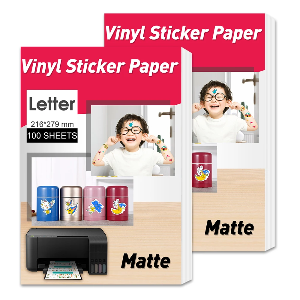 UniPlus 100 листов матовая бумага с буквами самоклеящаяся виниловая наклейка для
