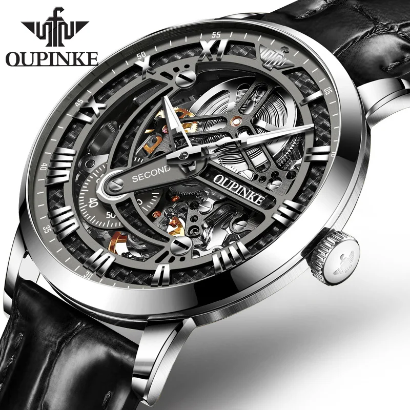 Tourbillon Скелет часы Ролекс часы 2019 новые OUPINKE Топ бренд спортивные механические часы Мужские автоматические часы Reloj Hombre|Механические часы| | АлиЭкспресс