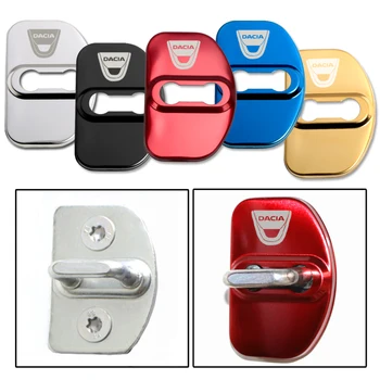 

4pcs Door Lock Decoration Protection Cover Emblem case for Dacia Sandero Stepway Accessories