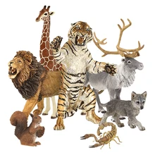 Papo wild animal пластиковая модель моделирование, игрушечный тигр, Лев, медведь Гепард, животное модель