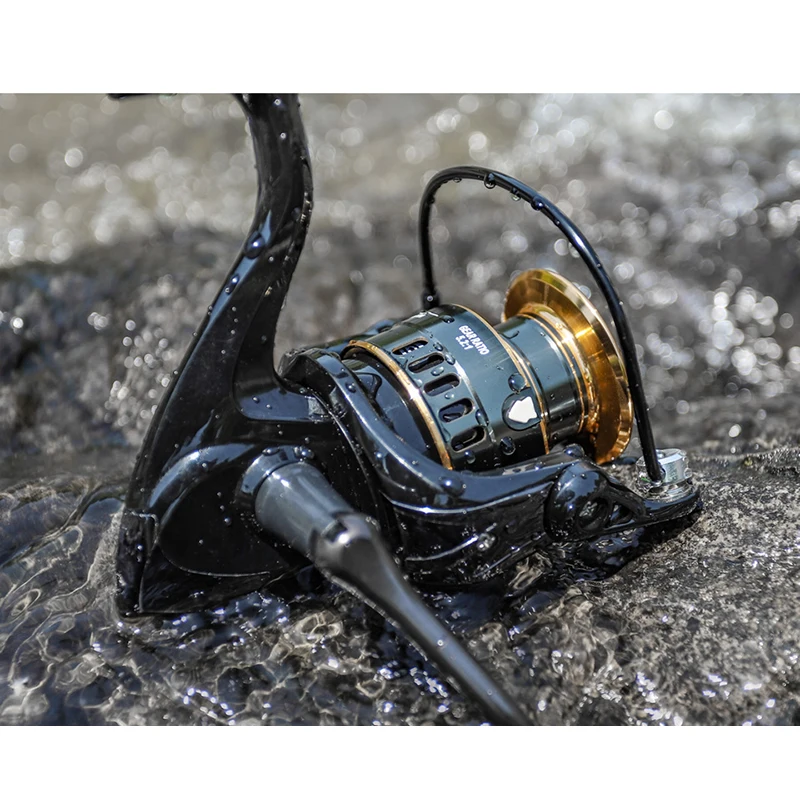 LINNHUE New Fishing Reel HE1000-7000 Max Drag 10kg Reel Fishing 5.2:1 High Speed Metal Spool Spinning Saltwater