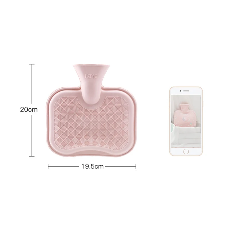 1000 мл мультяшная ручная Теплая бутылка для воды милые плюшевые грелки