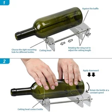 Профессиональный резак для стеклянных бутылок DIY бокал для вина и пива круглый станок стеклянная бутылка резак для винных бутылок инструмент