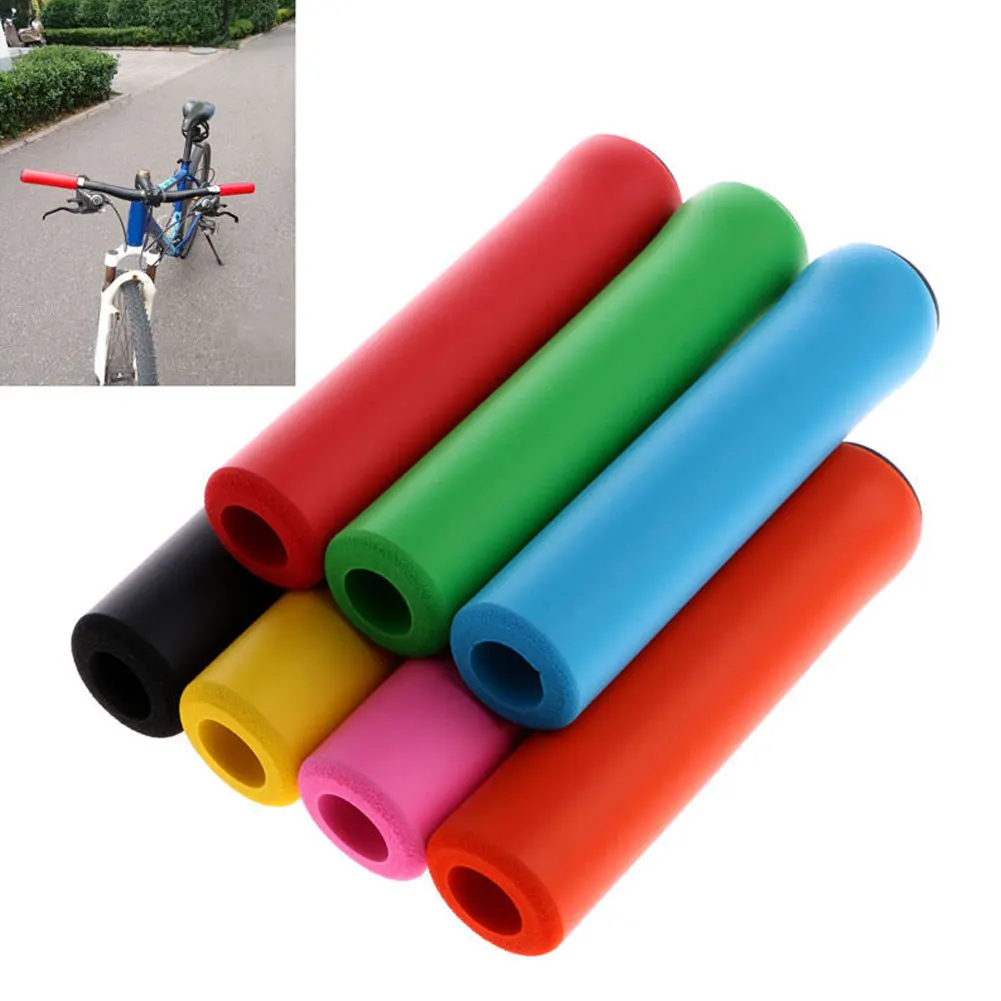 

1 Pair Bicycle Handlebar Cover Soft Foam Silicone Sponge Bike Gear Grip MTB Bike Handle Bar Anti-Skid Dead Speed Bike Grip