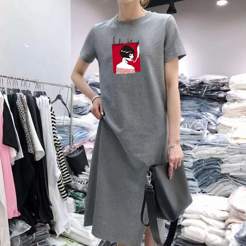 

2020 Fashion New Dress Boom Show Thin Light Ripe Wind Small Temperament Fashion Casual Dress Outdoor Casual Female Skirt