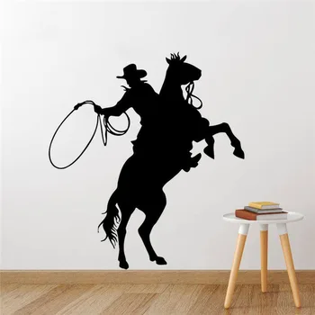 

Cowboy Wall Stickers Vinyl Decals Removable Horing Riding Wall Art Decals Cowboy Vinyl Wall Poster Vinyl Wall Art Poter 3418
