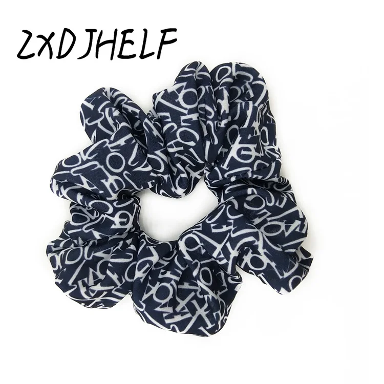 ZXDJHELF Новое поступление Винтажный Леопардовый конский хвост держатель резинки кольцо резинка для волос галстук для женщин Девушка аксессуары для волос F512 - Цвет: F532-Navy