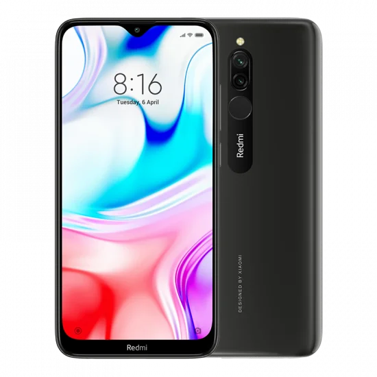 Xiaomi Redmi 8 с глобальной версией, 3 ГБ ОЗУ, 32 Гб ПЗУ, Восьмиядерный мобильный телефон Snapdragon 439, экран 6,22 дюйма, большая батарея 5000 мАч, 12MPCamera - Цвет: Black