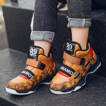 

Mudipanda big boy warm fashion wild soft bottom sports shoes Boys cotton shoes autumn and winter new casual shoes plus velvet