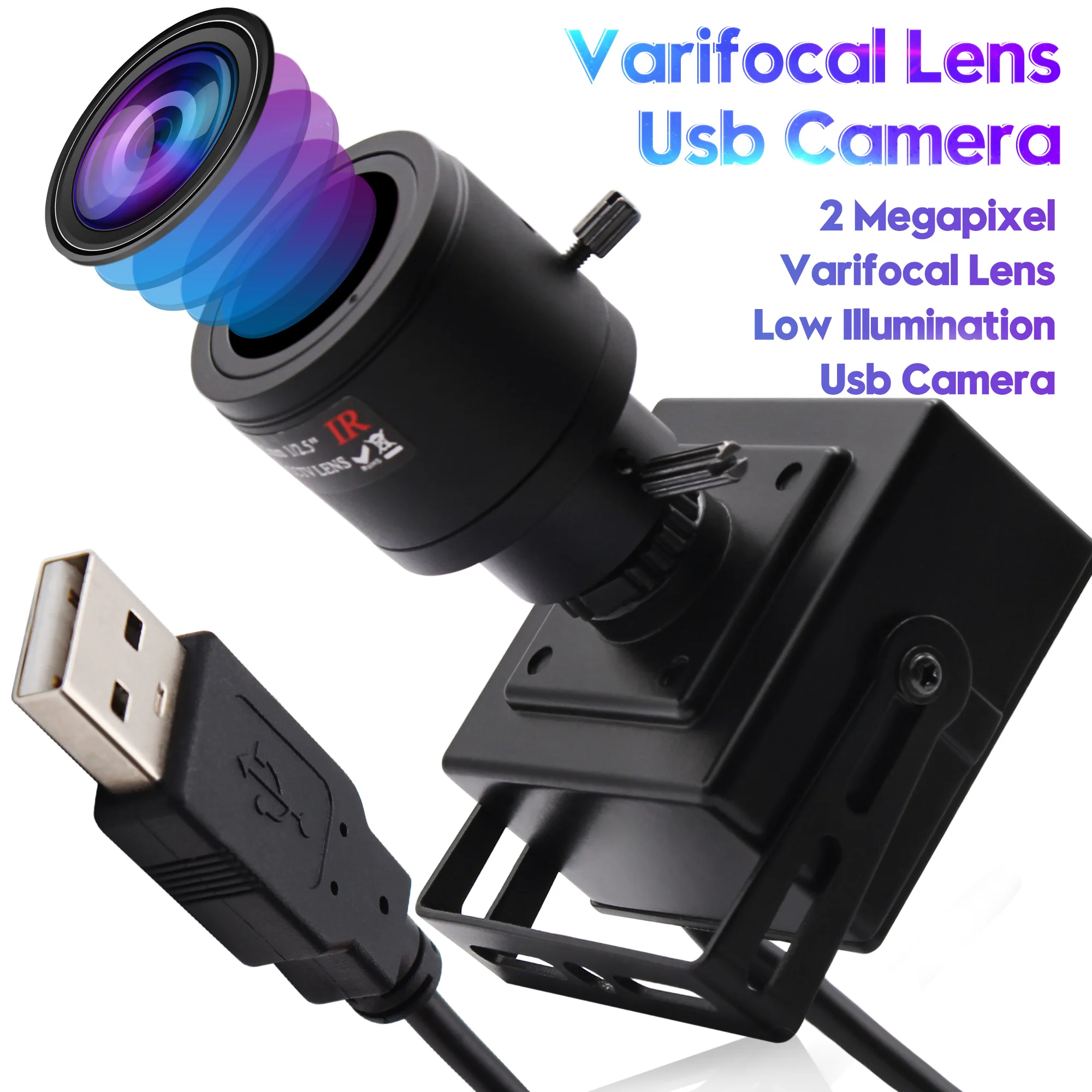 USB камера наблюдения 2 мегапикселя 1080P 8 12 мм варифокальный Низкое освещение CCTV Sony