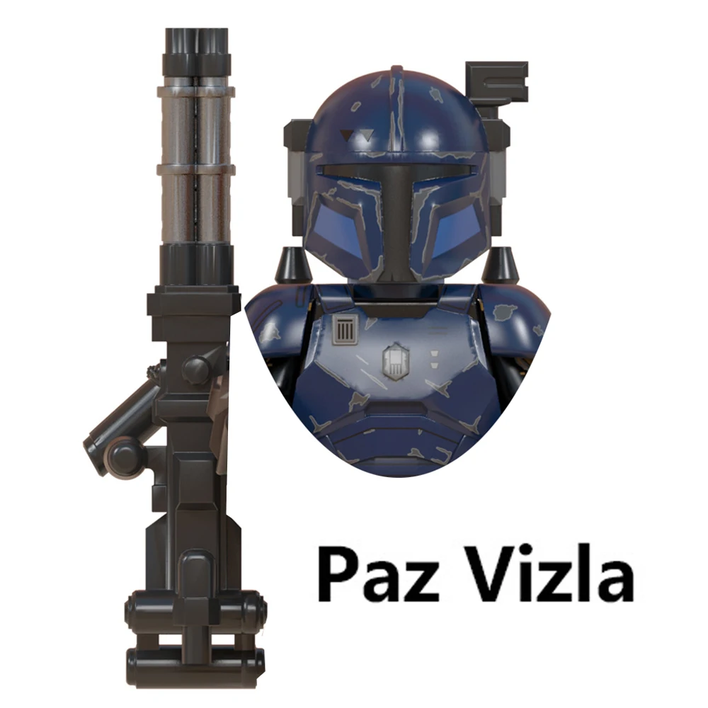 DISNEY Din Djarin Mandalorian Building Blocks Jango Boba Fett Grogu Baby Yoda Paz Vizla Bo-Katan Sabine Wren Brick Figure Toy