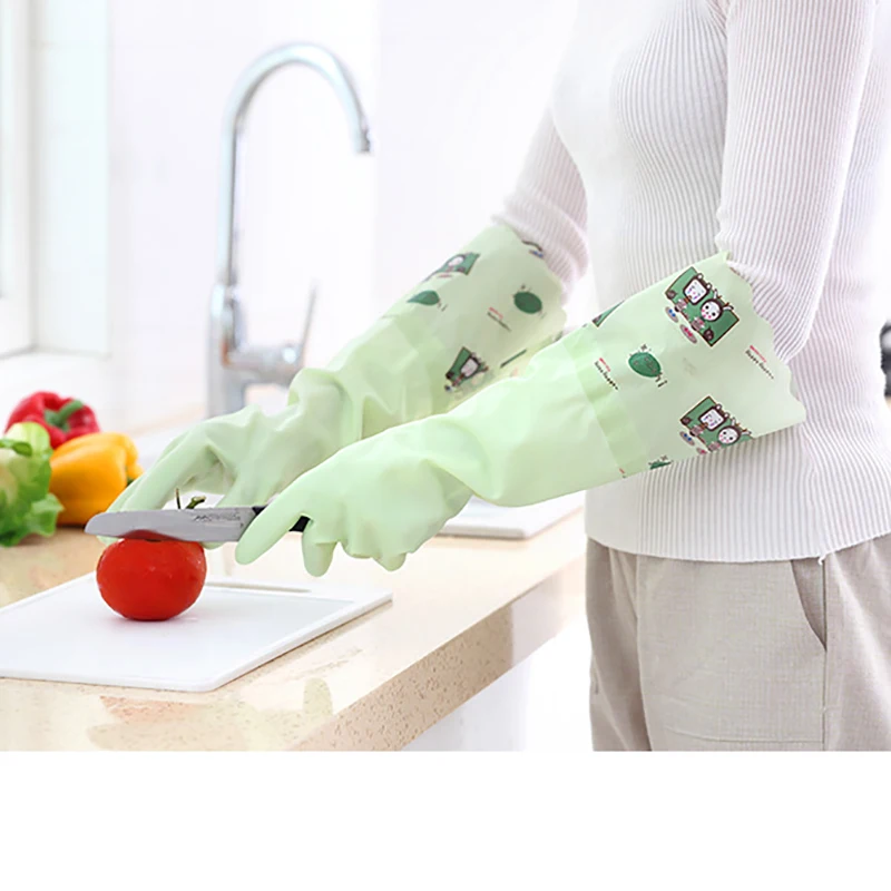 Перчатки для мытья посуды, кухонные, утолщенные, резина, латекс, одежда для стирки, водонепроницаемые, пластиковые, резиновые, для дома, чистые, зимние, плюс бархат