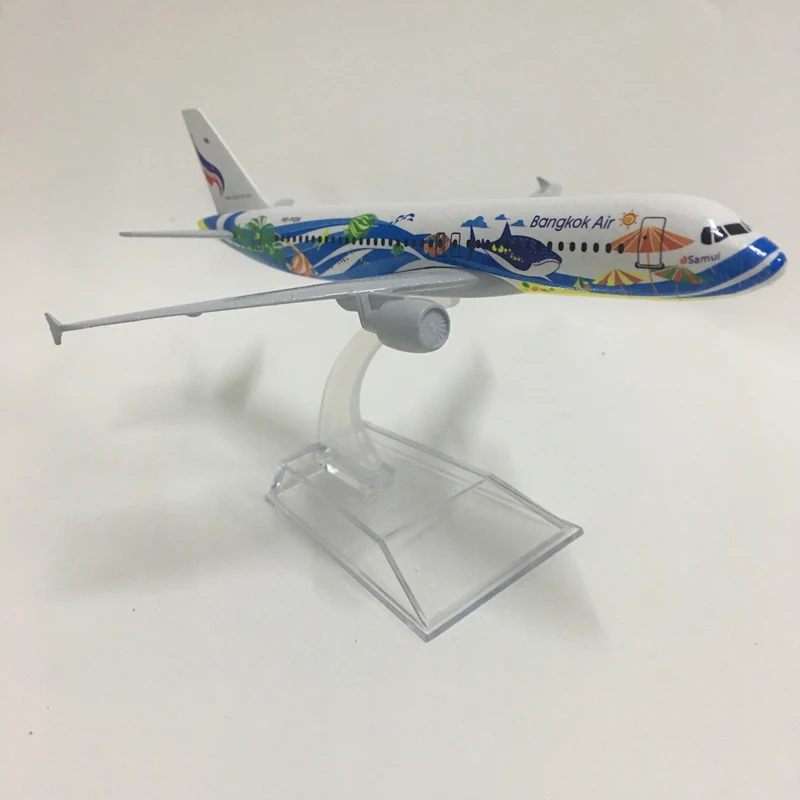 JASON TUTU 16 см, тайская модель самолета Airbus 320, модель аэроплана самолет, модель 1:400, литая под давлением металлическая игрушка-самолет 20 см Airbus