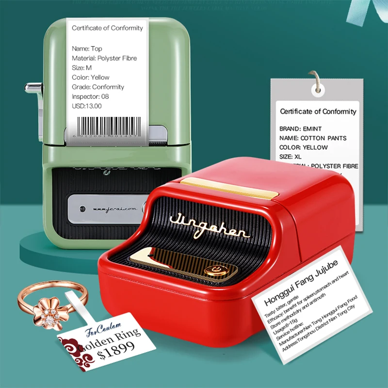 Niimbot B21 Thermal Label Printer Mini Pocket Product Name Price Tag Label  Maker Handheld Portable Printer School Home Supplies