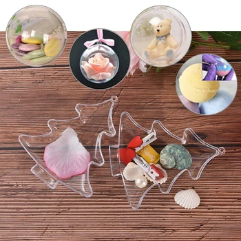 

1X Clear Bath Bomb Mould Plastic Bath Bomb Molds DIY Fizzy Sphere Tree Shape Ball Chocolate