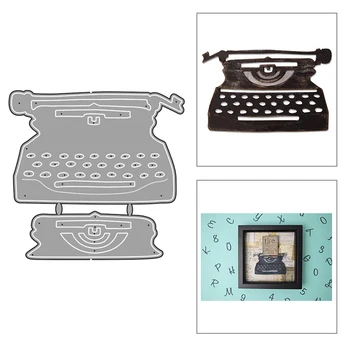 

2020 New Hot Typewriter Metal Cutting Dies Landline Stencils Letter and Scrapbooking Paper For Foil 3D Die Cut Crafts No Stamp