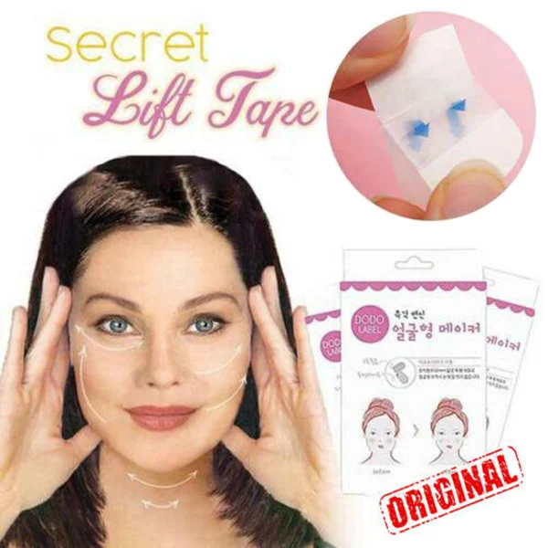 

2019 40Pcs/Box Secret Lift Tape Effective Face Sticker Thin Invisible Chin Patch