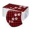 2021 New Women And Men Dust Mask 50pc Adult Christmas Printed Mask Disposable Face Mask Industrial 3ply Ear Loop Маска Для Лица 1