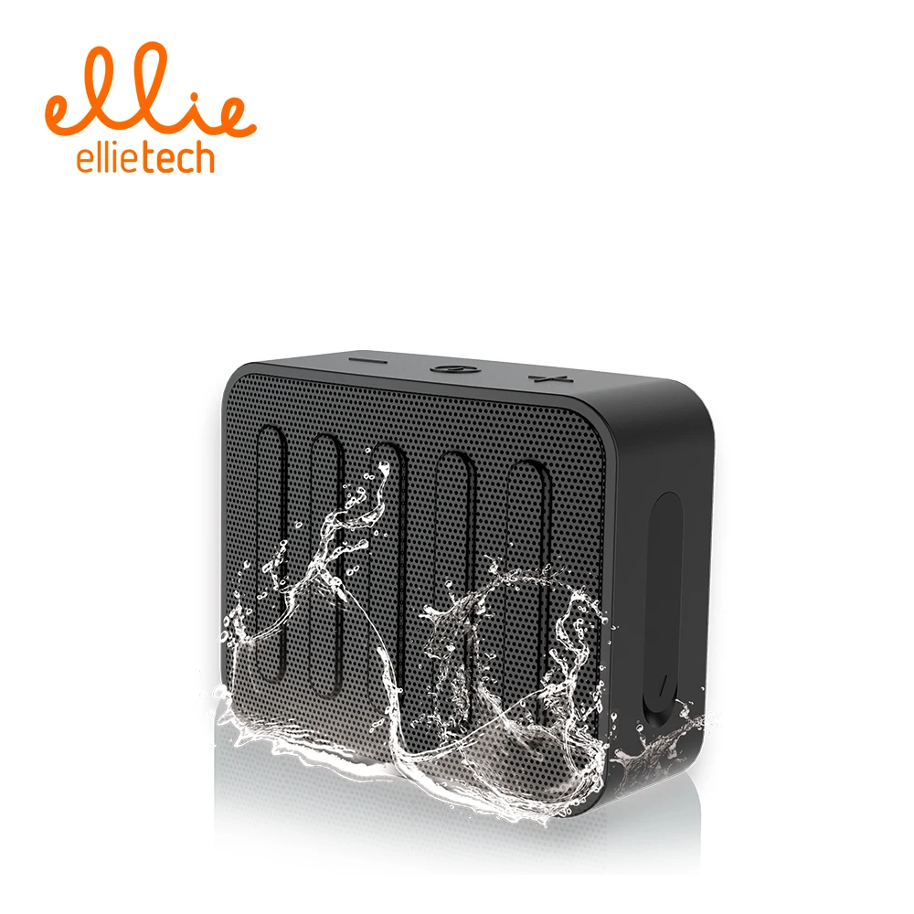 

Ellietech Square Mini Portable Wireless IPX6 Waterproof Rechargeable Bluetooth Speaker with Microphone Bass Effect Subwoofer