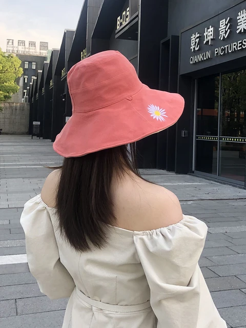 2023 women hat bucket hat Daisy Floral fashion Casual Adult Caps