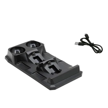 

4 in 1 Charging Dock Charger Stand Fast Charging Dock Station with LED Indicator for PS4 Gamepad PSVR Move Controller