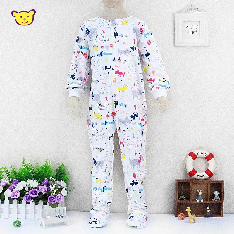 Children 100% Cotton Rompers for Winter Spring Long Sleeve Boys 3 to 7 Years Baby Girls Clothes