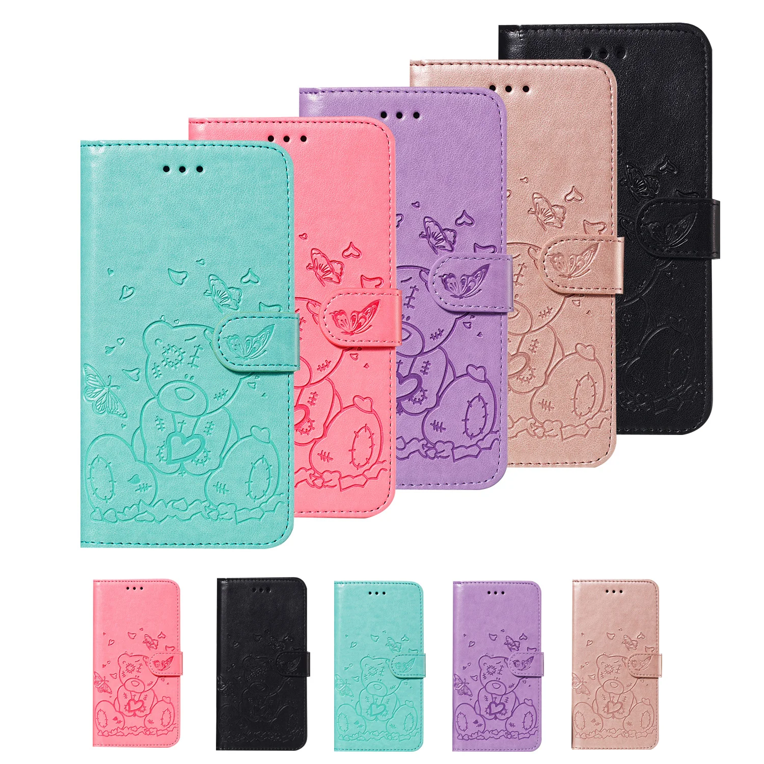 3D кожаный чехол для Samsung Galaxy A50 A40 A30 A20 A10 A10S A20S A20E M10 M30 S8 S9 S10 Plus Note 10 + чехлы с откидной