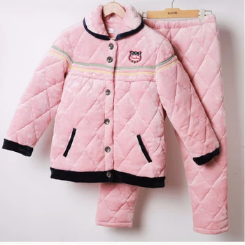 

Winter Thick Warm Cotton Padded Maternity Nursing Sleepwear Pajamas Clothes for Pregnant Women Pregnancy Sleep Lounge Home Wear