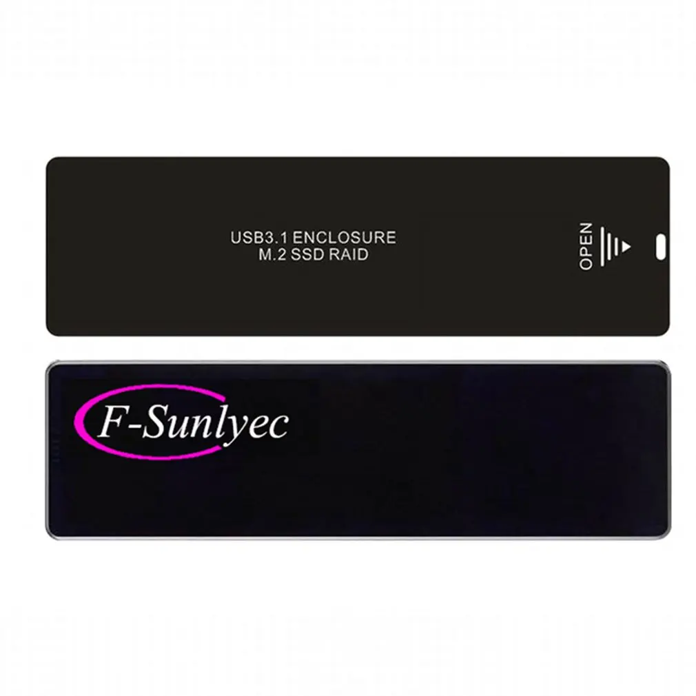 M2 SSD чехол NVME корпус M.2 для usb type C 3,1 SSD адаптер для NVME PCIE NGFF SATA M/B Ключ SSD диск коробка M.2 чехол SSD