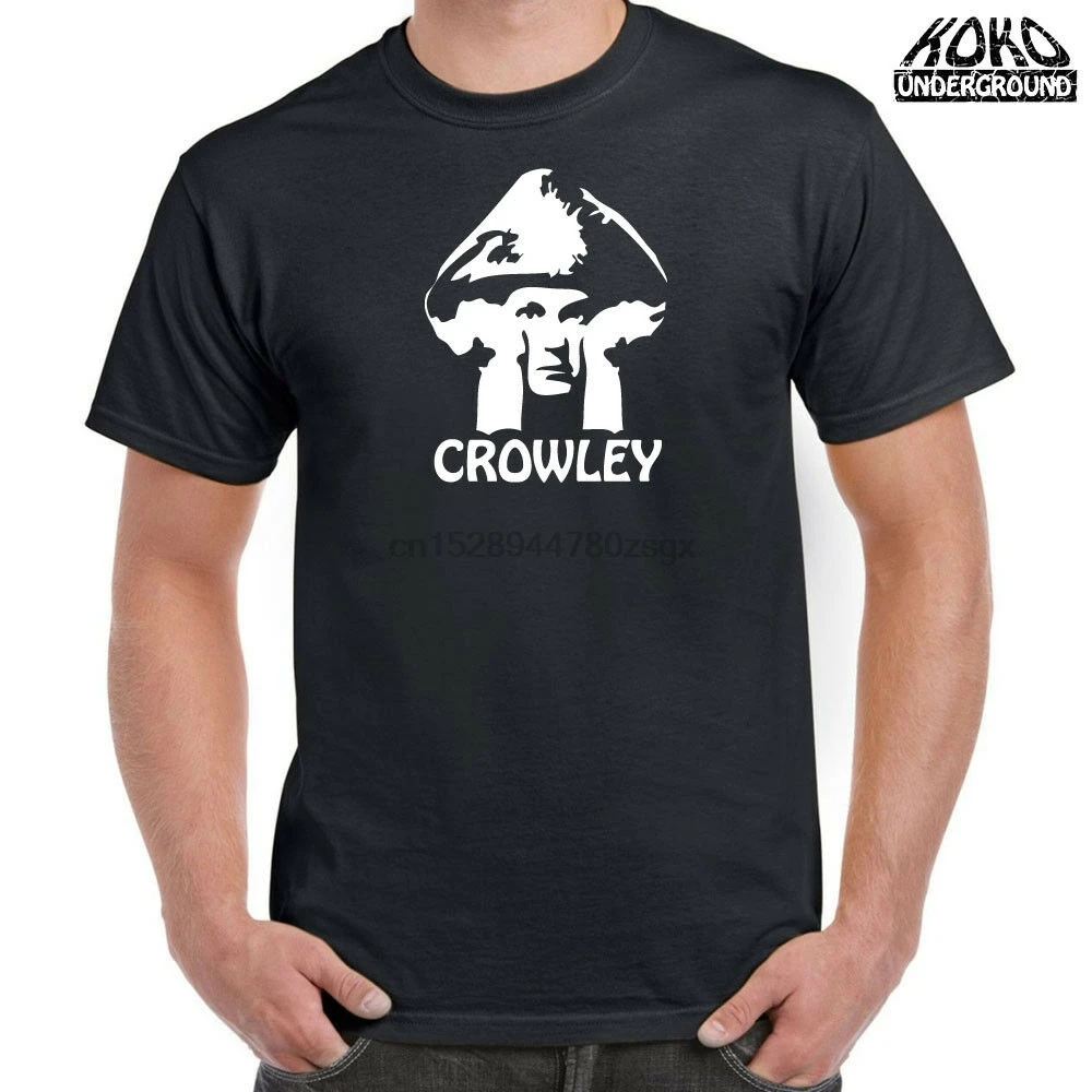 Aleister Crowley Occult Magick Mystic Wicca Tee T Shirt 100% Cotton Men Women | Мужская одежда