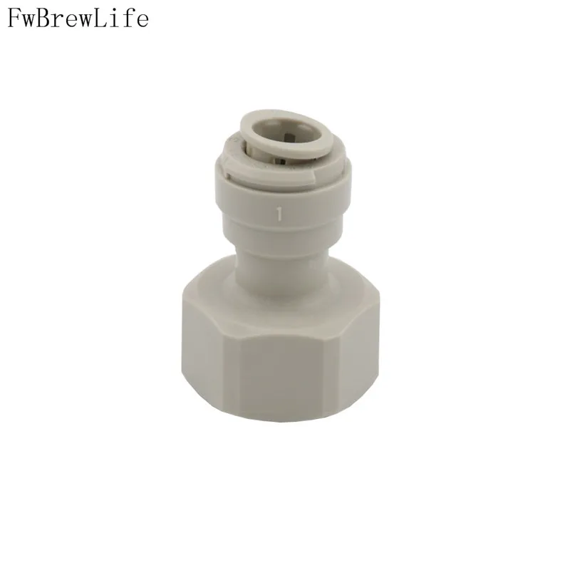 Plastic Speedfit Female Quick Connector Joint 38 516 PUSH IN TO 58 Thread TO SUIT BEER KEG COUPLERS AND TAP SHANKS (5)