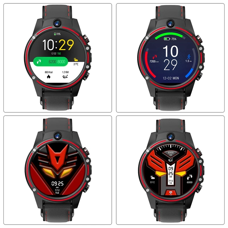 KOSPET Vision 3GB 32GB 5.0MP Dual Camera GPS Sport Android Smart Watch 1.6 Inch 800MAh Bluetooth Smartwatch Men for IOS Android