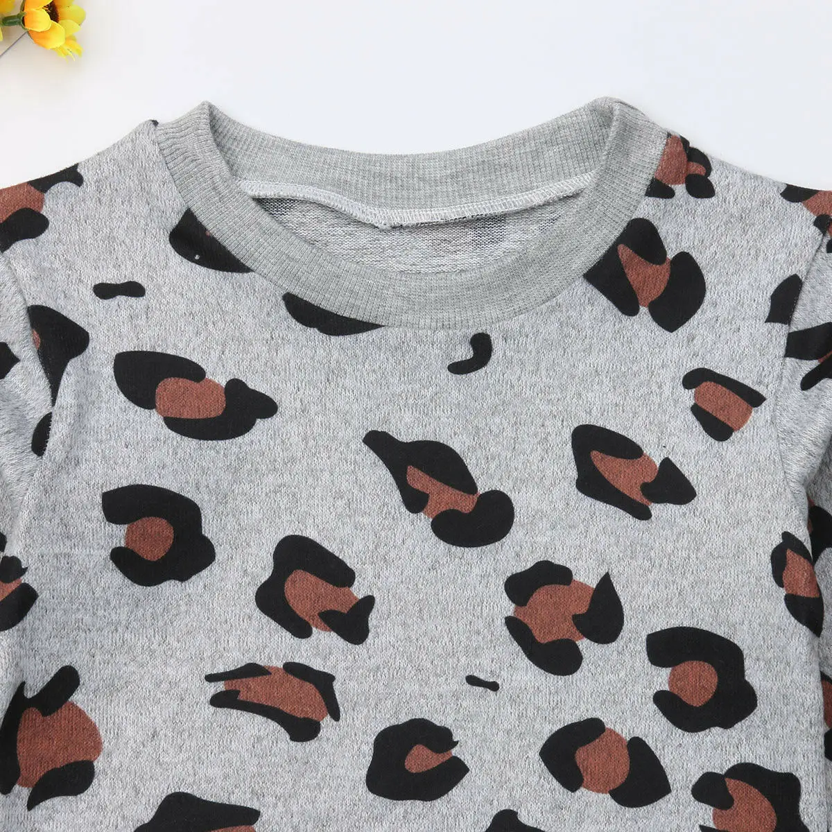 Pudcoco/одинаковые комплекты для семьи, рубашка с длинными рукавами с леопардовым принтом для мамы, дочки и сына, одежда для семьи