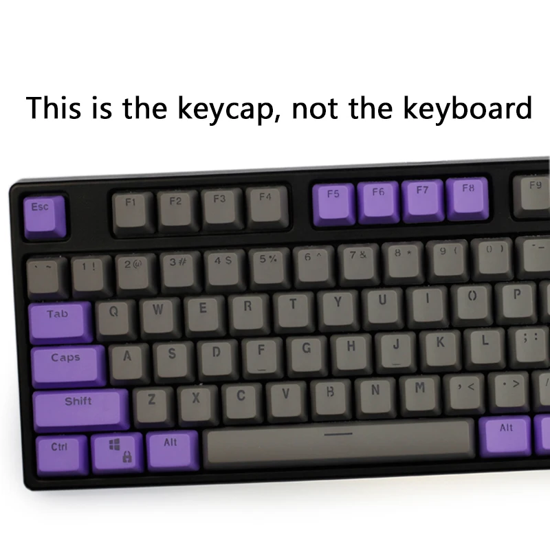 104/87 ключ PBT двойная цветная подсветка GK61 механическая клавиатура Keycap для ANNE Ikbc Cherry MX механическая клавиатура