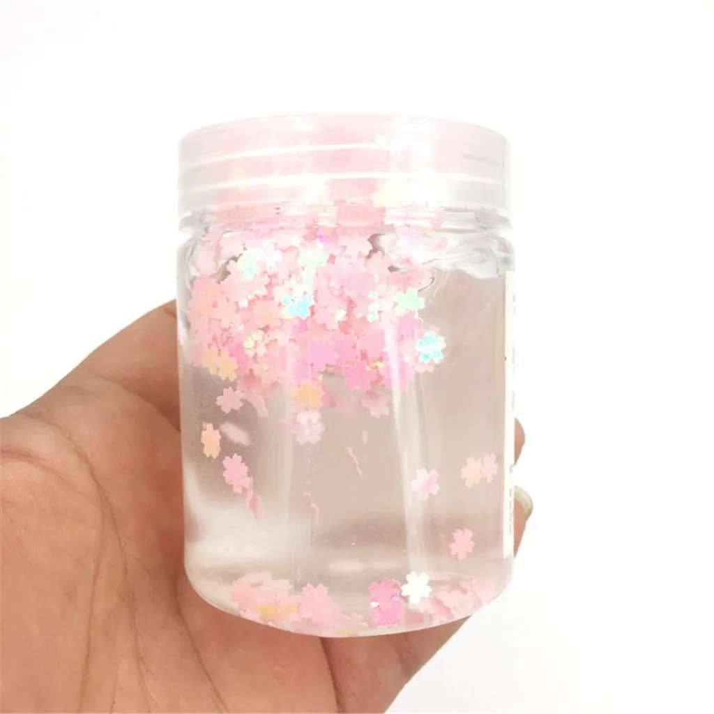 6 Pcs New Flower Mud DIY Slime Charms Gum Polymer Clay Antistress Transparent Crystal Glue Glitter for Slime #D