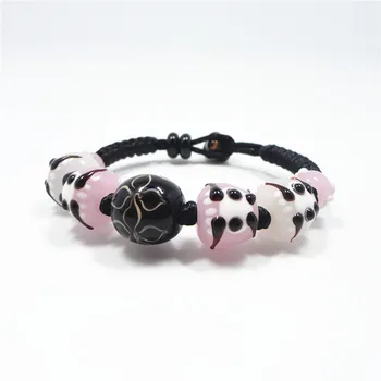

Japanese style glass Dharma beads bracelets in birth year to ward off bad luck