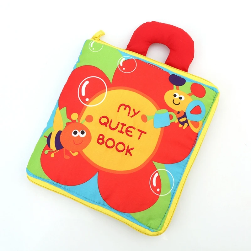 

Soft Books Infant Early cognitive Development My Quiet Bookes baby goodnight educational Unfolding Cloth Book Activity Book flow