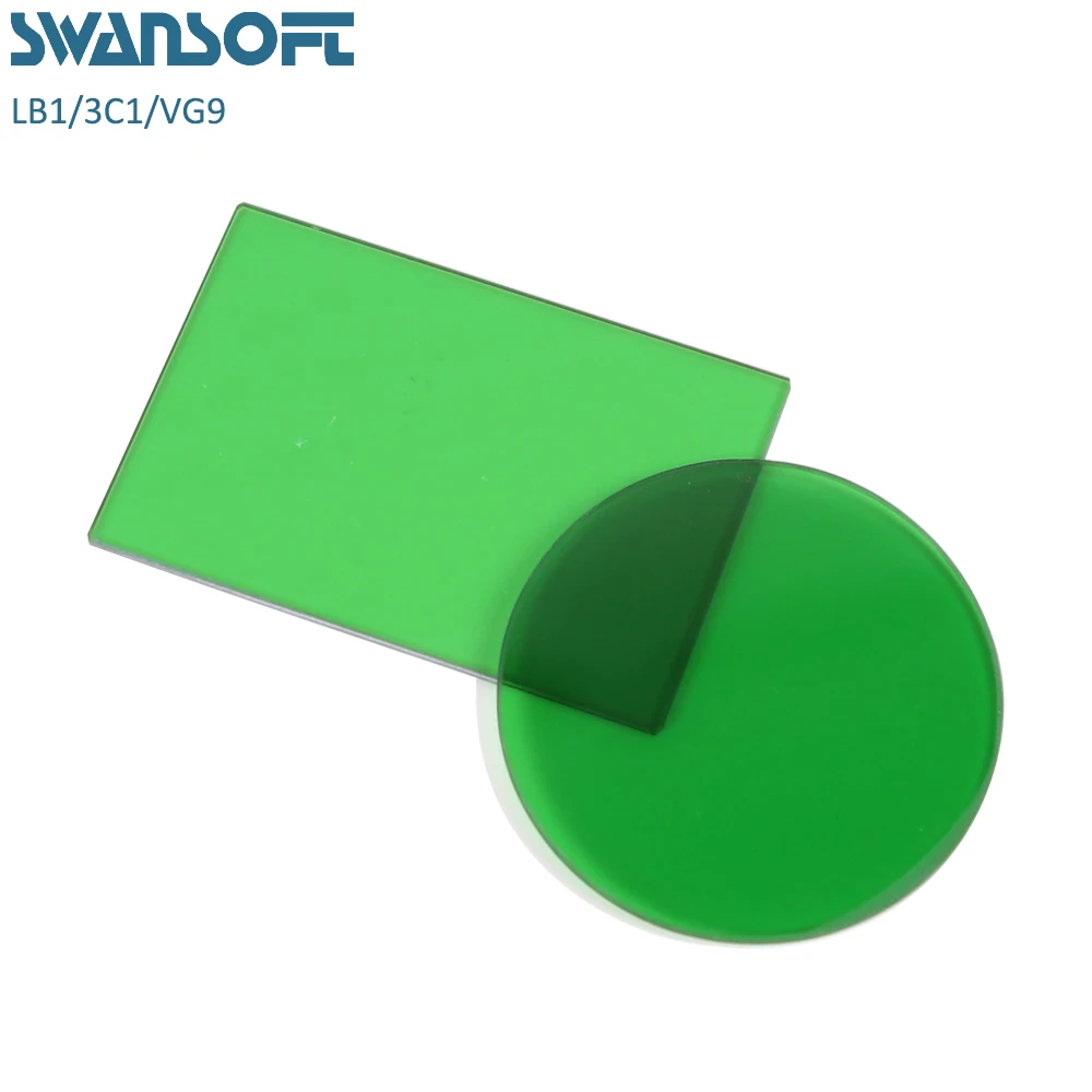 Зеленый цвет фильтр стекло для светильник для сцены LB9 хорошая полированная поверхность зеленые фильтры