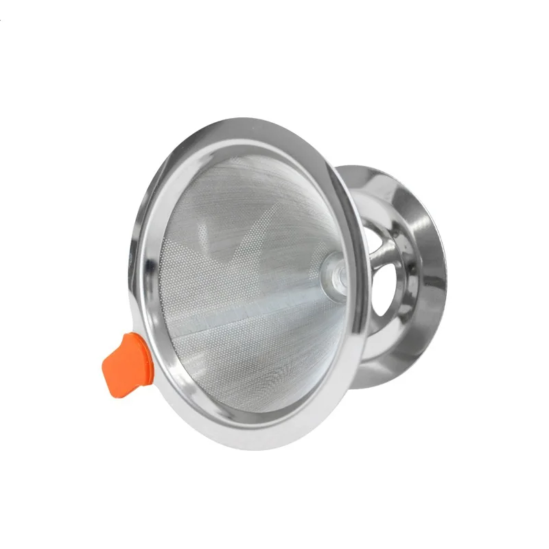 V60 1-8Cup фильтр для кофе из нержавеющей стали с бесплатным фильтром, бумажное основание фильтра, прочное, простое в использовании HG13851-HG13856