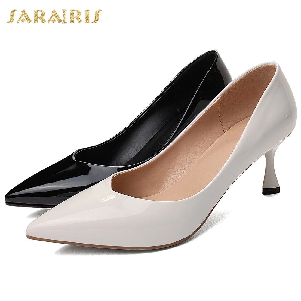 

Sarairis 2020 New Arrivals Slip On Concise Shoes Woman Pumps Female Pointed Toe Strange Style Office Lady Pumps Women Shoes