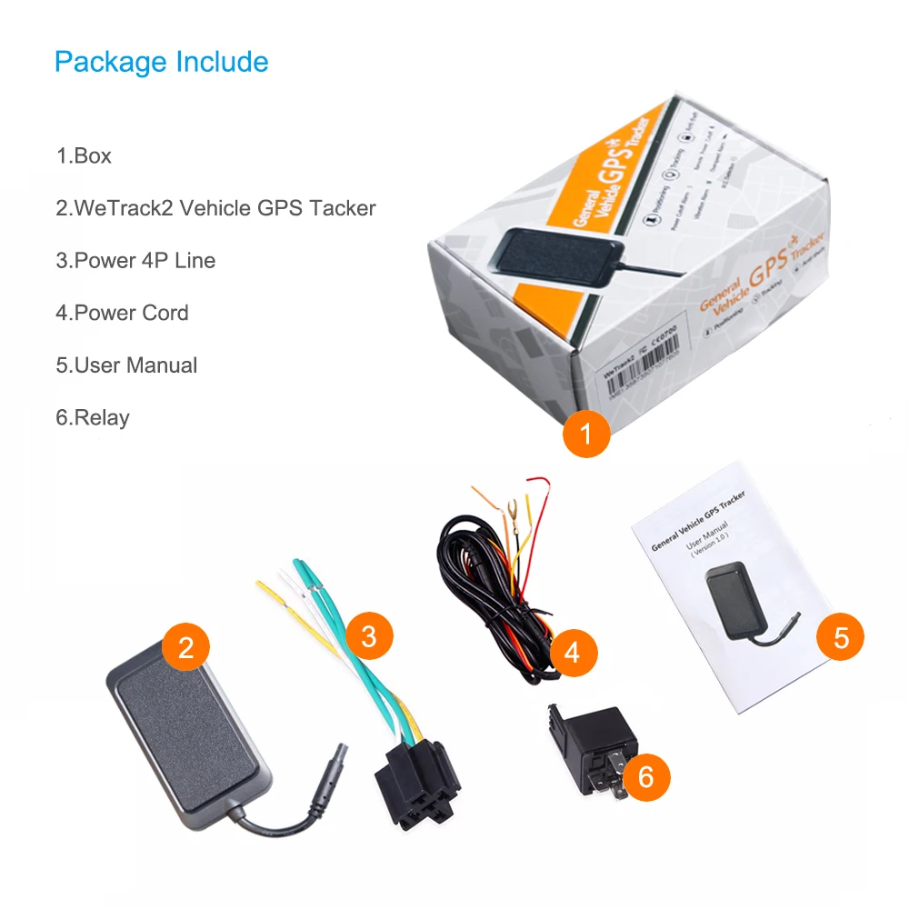 Мини gps-трекер Concox WeTracker2/ET200 с широким напряжением 9-90 В, gps-локатор для мотоцикла, дистанционное отключение, несколько сигналов тревоги ET200N