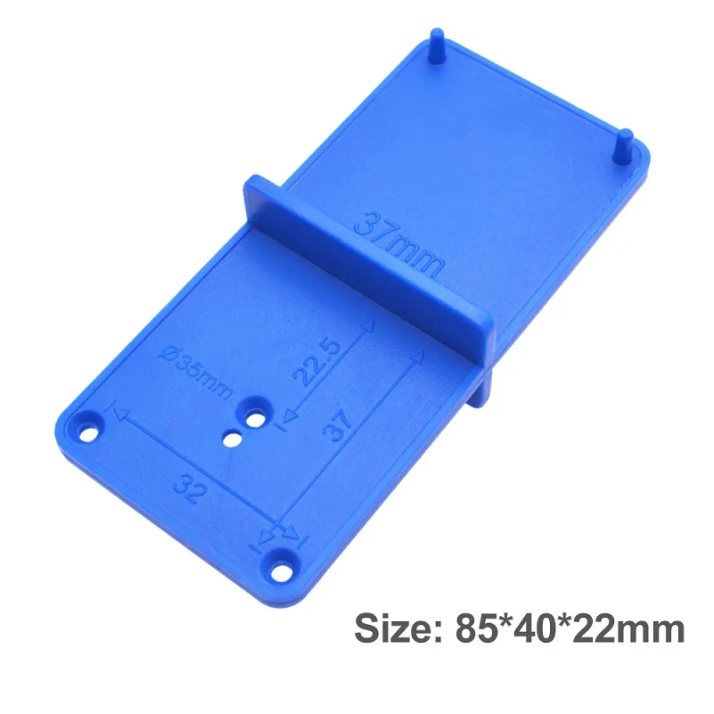 Зеленый, фиолетовый 35mm 40mm Hinge Hole Drilling Guide Locator Hole Opener Template Door Cabinets DIY Tools Woodworking Punch Hinge Drill Hole Tool - Цвет: Зеленый, фиолетовый