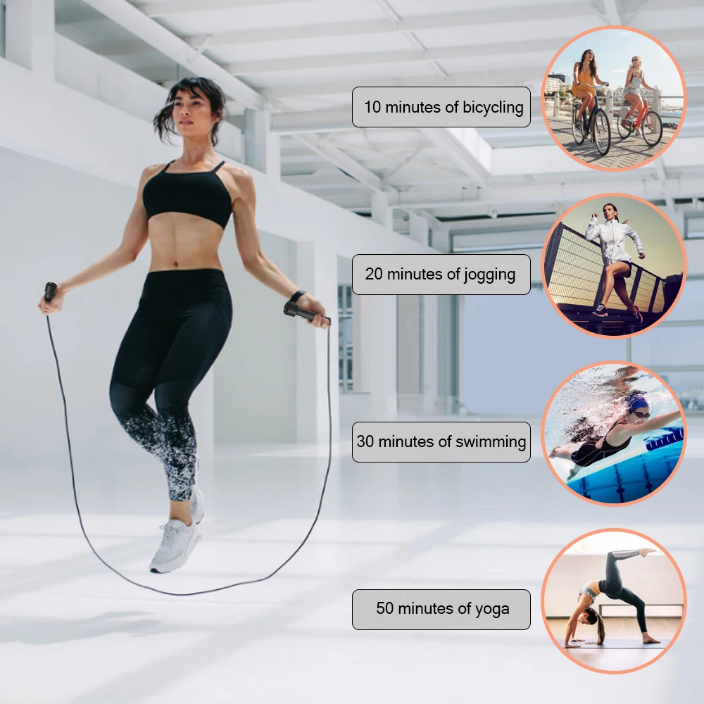 Jump Rope Speed Skipping Rope Weight Loss Sport Rolling Pin Primary Senior Cross Fit Comb Cardio Training Fitness Home Gym