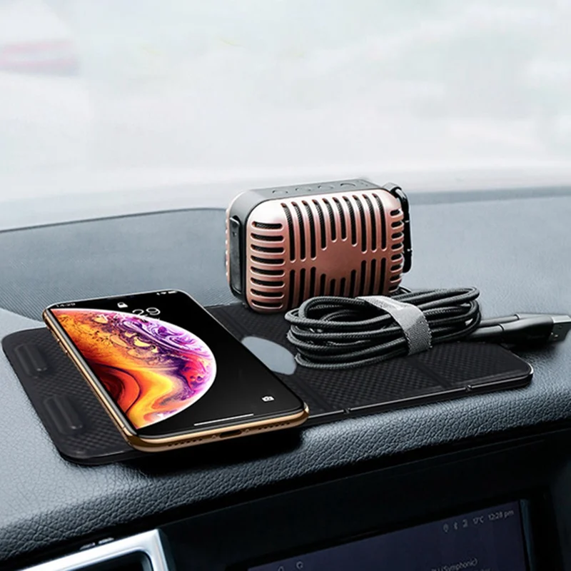 Car Dashboard Non-slip Mat Rubber Mount Phone Holder Universal Stand Bracket For iPhone Samsung Xiaomi Huawei Mobile Holder