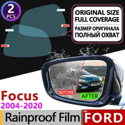 Для Ford Focus 2 3 4 2004 ~ 2019 полное покрытие противотуманная пленка заднего вида аксессуары для зеркал MK2 MK3 MK4 2008 2012 2014 2016 2018 2019 ST