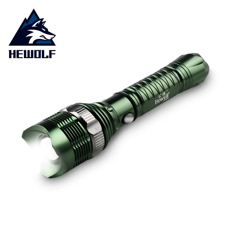 Sale Offer for  Hewolf outdoor led bright flashlight far-shooting focus zoom outdoor campdaily charging defense bod