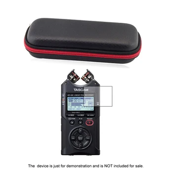 

Portable Hard EVA Storage Bag Case + Screen Protector Shield Film for Tascam DR-40X Recorders Accessories