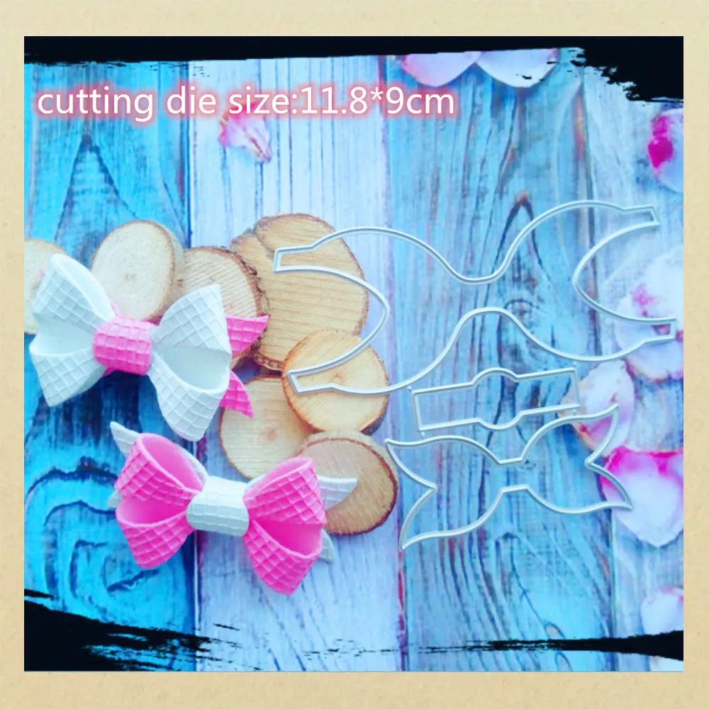 Hot Sale Bowknot Bow Ties Series Dies Cut Stencil Template for DIY Embossing Paper Photo Album Gift Cards Scrapbooking Dies New - Цвет: Темно-серый